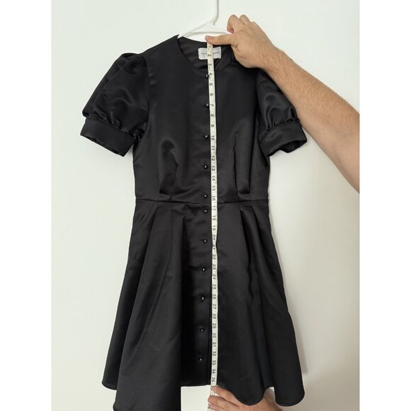 POST Meridiem Black Mini Dress Women's Size M Short Cocktail Party Evening - Picture 5 of 6